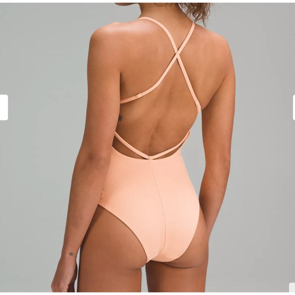 NWT lululemon Ribbed Cross-Back Skimpy-Fit One-Piece A/B Cup